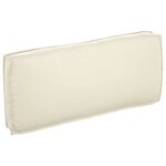 vidaXL Coussin pour assise / dossier de palette Crème 120 x 50 x 12 cm