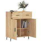 vidaXL Buffet chêne sonoma 69 5x34x90 cm bois d'ingénierie