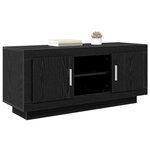 vidaXL Meuble TV Chêne noir 102 x 35 x 45 cm Bois d'ingénierie