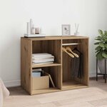 vidaXL Armoire de dressing chêne artisanal 80x40x65 cm bois ingénierie