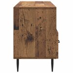 vidaXL Meuble TV Bois ancien 102 x 34 5 x 50 cm Bois d'ingénierie