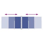 vidaXL Auvent latéral rétractable Bleu 220x600 cm