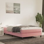 vidaXL Cadre de lit Rose 120x200 cm Velours