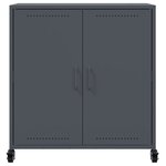 vidaXL Buffet anthracite 68x39x72 cm acier