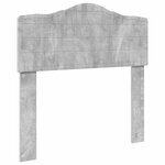 vidaXL Lit de Rangement Gris béton 75 x 190 cm Bois d'ingénierie