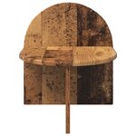vidaXL Table de chevet Bois ancien 40 x 35 5 x 45 5 cm