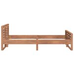 vidaXL Cadre de lit Bois de teck massif 120x200 cm