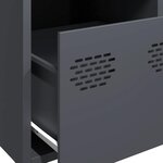 vidaXL Buffet haut anthracite 39x35x103 5 cm acier