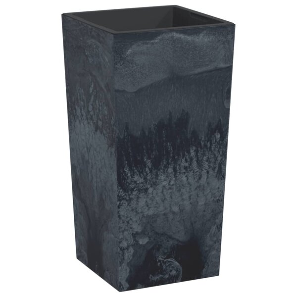 vidaXL Jardinière et intérieur amovible anthracite PP aspect béton