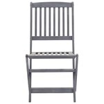 vidaXL Chaises pliables d'extérieur lot de 2 Bois d'acacia solide