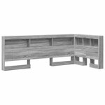 vidaXL Tête de lit de rangement Gris Sonoma 90 cm Bois d'ingénierie