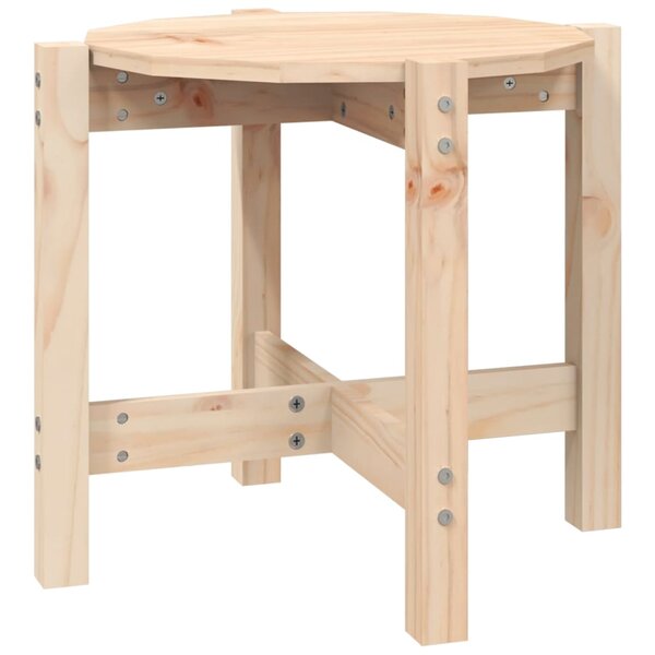 vidaXL Table basse Ø 52 5x45 cm Bois massif de pin