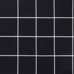 vidaXL Coussins de chaise à dossier bas lot de 4 noir à carreaux tissu