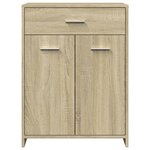 vidaXL Ensemble de meubles de salle de bain 4 Pièces chêne sonoma