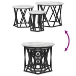 vidaXL Tables gigognes 3 Pièces Bois d'ingénierie gris sonoma
