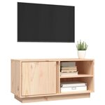 vidaXL Meuble TV 80x35x40 5 cm Bois de pin massif
