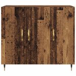 vidaXL Buffet Marron 90 x 34 x 80 cm Bois d'ingénierie