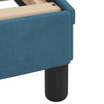 vidaXL Cadre de lit sans matelas bleu 80x200 cm velours
