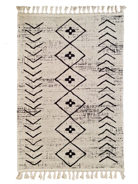 Tapis de salon ASSILA 160 x 230 cm - Blanc
