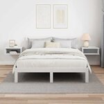 vidaXL Table de chevet 2 Pièces Blanc 40 x 31 x 15 cm Bois d'ingénierie