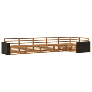 vidaXL Ensemble de canapés d'extérieur 6 Pièces Naturel
