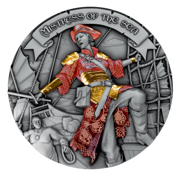 MISTRESS OF THE SEA 2 Once Argent Monnaie 5 Dollars Niue 2024