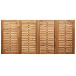 Set de repas de jardin 7 pièces en bois massif Teck vidaXL