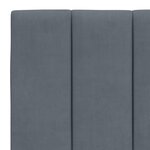 vidaXL Cadre de lit sans matelas gris foncé 120x200 cm velours