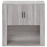 vidaXL Armoire murale Sonoma gris 80x33x80 cm Bois d'ingénierie