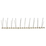 vidaXL Ensemble de 20 pics à 2 rangées contre oiseaux Plastique 10m