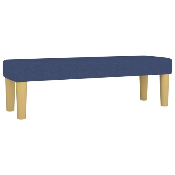 Banc banquette meuble chambre salon salle à manger 100 x 30 x 30 cm tissu bleu 02_0010551