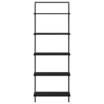 vidaXL Étagère Chêne noir 60 x 24 x 168 cm Bois d'ingénierie