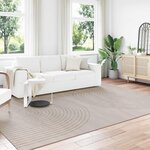 vidaXL Tapis de surface HUARTE Beige 340 x 240 cm Polyester