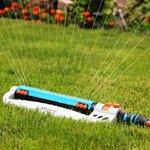 GRÜNTEK Arroseur de pelouse avec moteur turbo 462 m²