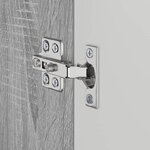 vidaXL Ensemble d'armoire de salle de bain TULUM Gris Sonoma