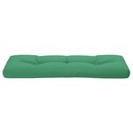 vidaXL Coussin de palette vert 120x40x12 cm tissu