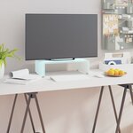 vidaXL Meuble TV/Support pour moniteur 40x25x11 cm verre vert