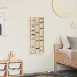 vidaXL Étui d'affichage Marron 30 x 4 5 x 75 cm Bois d'ingénierie