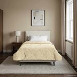 vidaXL Duvet d'été simple Matelassé Crème 155 x 200 cm