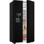 Hisense rs650n4ab1 - réfrigérateur américain 499l (334l+165l) - froid ventilé total - classe f - l91cmxh179cm - noir