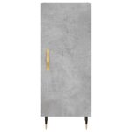vidaXL Buffet haut Gris béton 34 5x34x180 cm Bois d'ingénierie