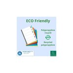 Intercalaires Poplypropylène Recyclé Forever® 6 Positions - A4 - Couleurs Assorties - X 25 - Exacompta