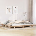 vidaXL Cadre de lit sans matelas 160x200 cm bois massif de pin