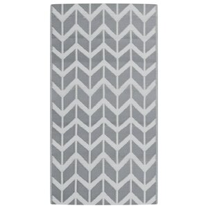 vidaXL Tapis d'extérieur ARAKIL gris 80 x 150 cm PP