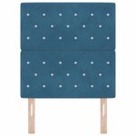 vidaXL Tête de lit avec tête de lit Bleu foncé 80 cm Cuir synthétique