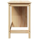 vidaXL Bureau Marron 112 x 50 x 75 cm Bois de Pin Massif
