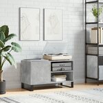vidaXL Armoire à disques gris béton 85x38x48 cm bois d'ingénierie