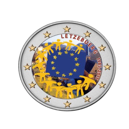Pièce commémorative 2 euros - Luxembourg 2015 - 30ème anniversaire du drapeau de l'Union Européenne