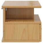 vidaXL Cabinet de chevet HILL Marron miel 40 x 31 x 27 cm Pin massif