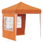 vidaXL Tente de fête pop-up 195 x 195 x 245 cm Orange Tissu Oxford